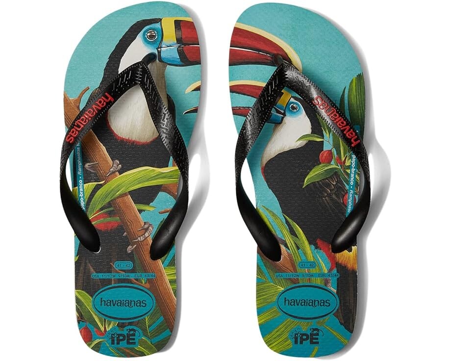 

Сандалии Havaianas Ipe Flip Flop Sandal, цвет White/Black