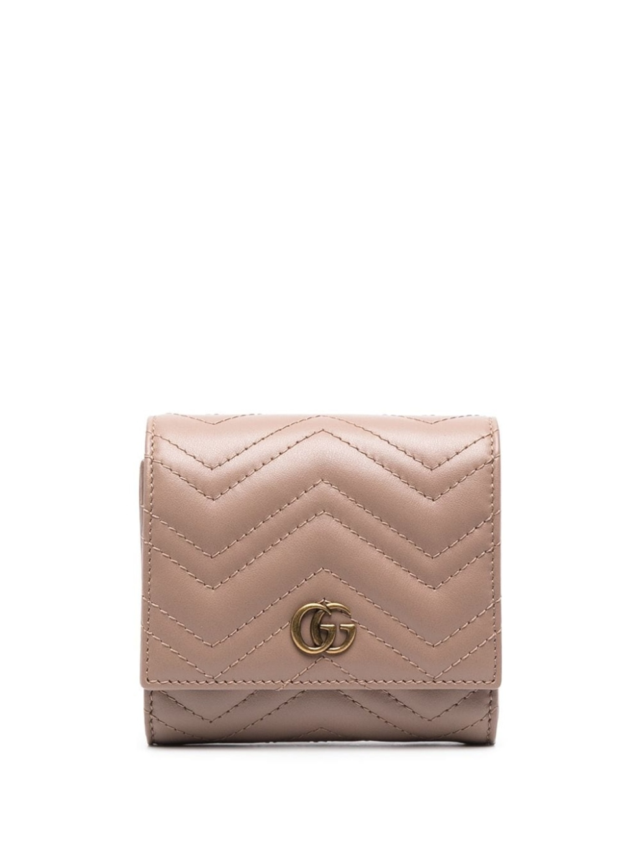 

Gucci стеганый кошелек с логотипом, розовый