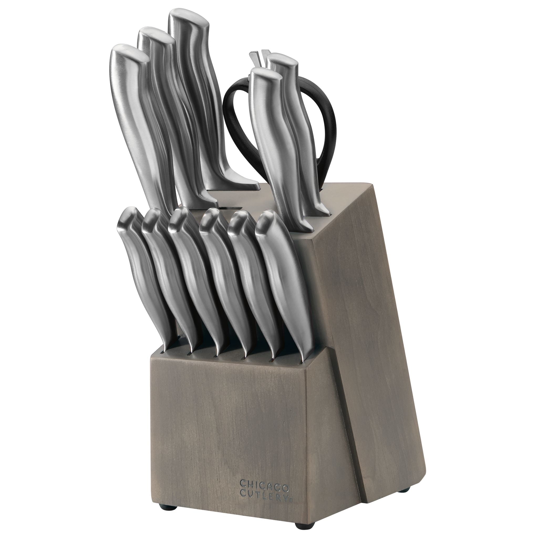 

Набор кухонных ножей Chicago Cutlery Insignia Steel 13 предметов, серый