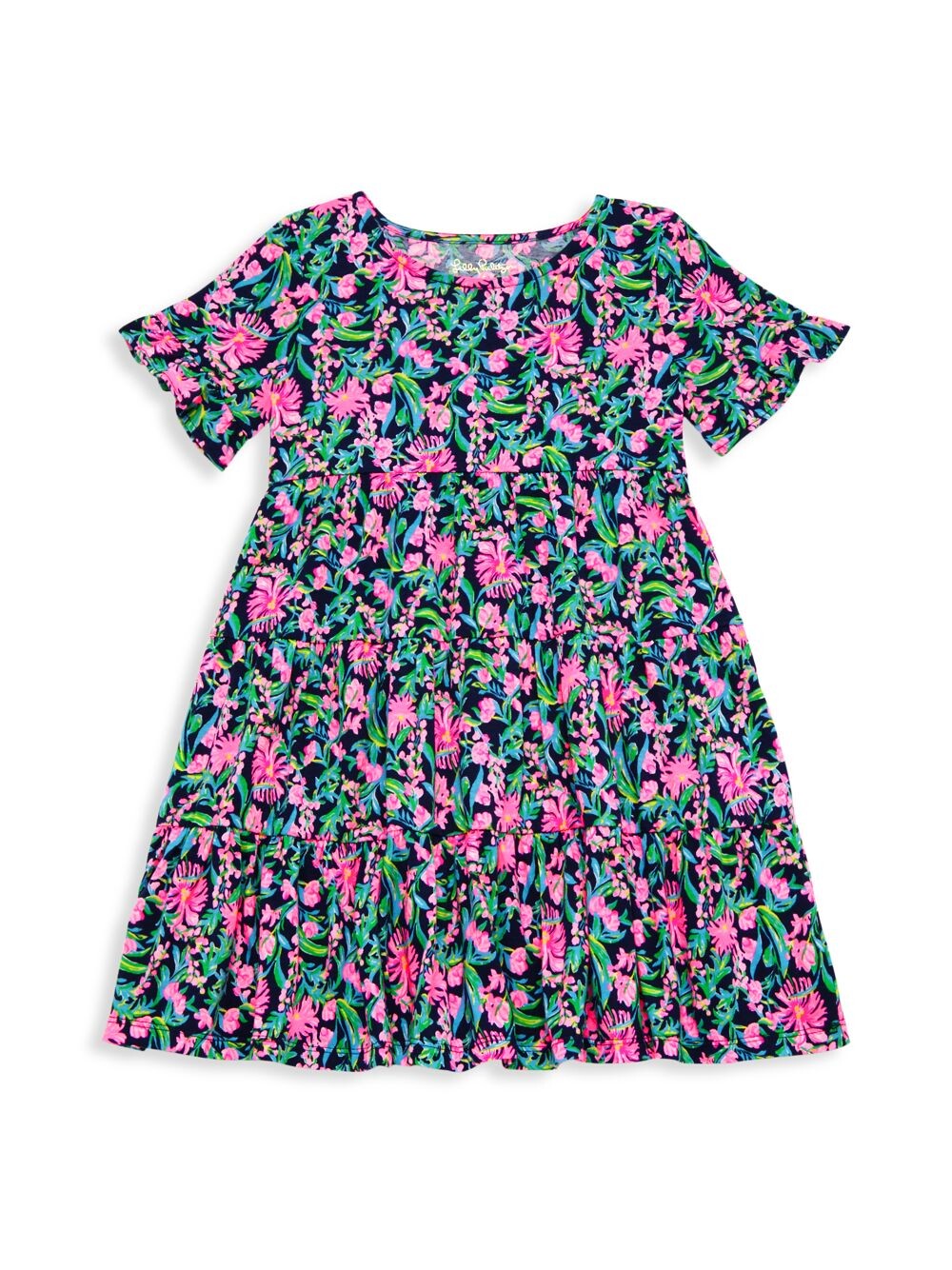 

Мини-платье Jodee для маленьких девочек и девочек Lilly Pulitzer Kids, нави