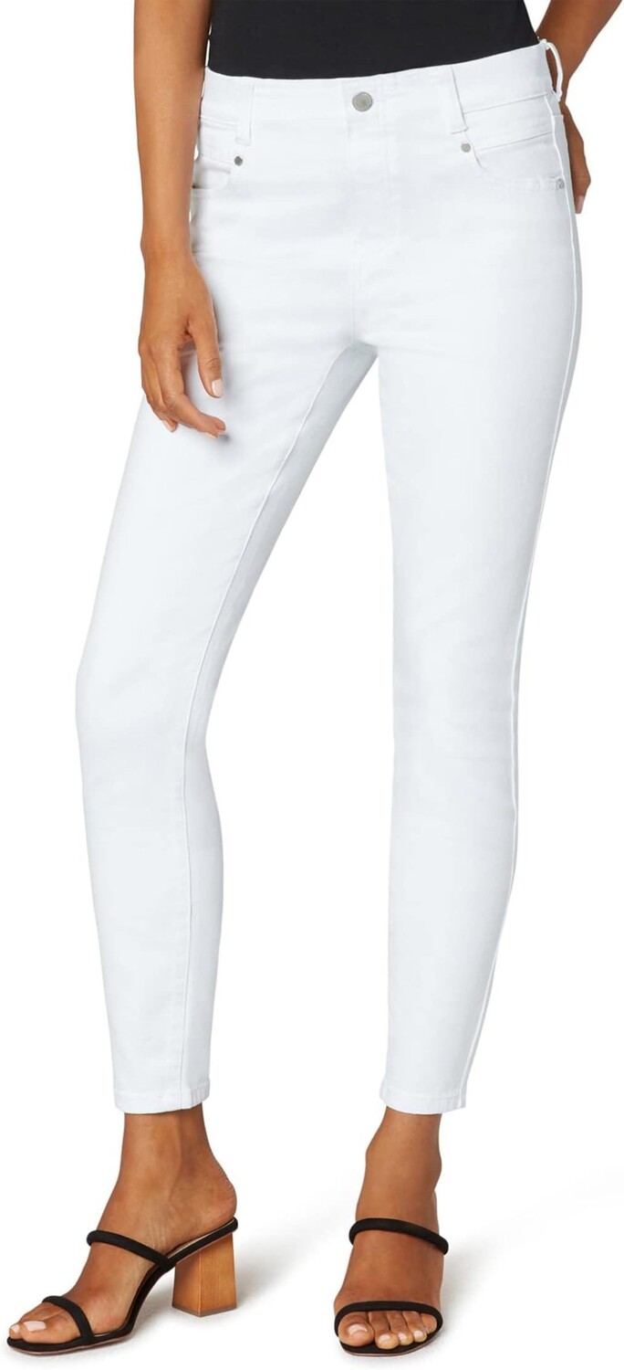

Джинсы Petite Gia Glider Pull-On Ankle Skinny in Bright White Liverpool Los Angeles, ярко-белый