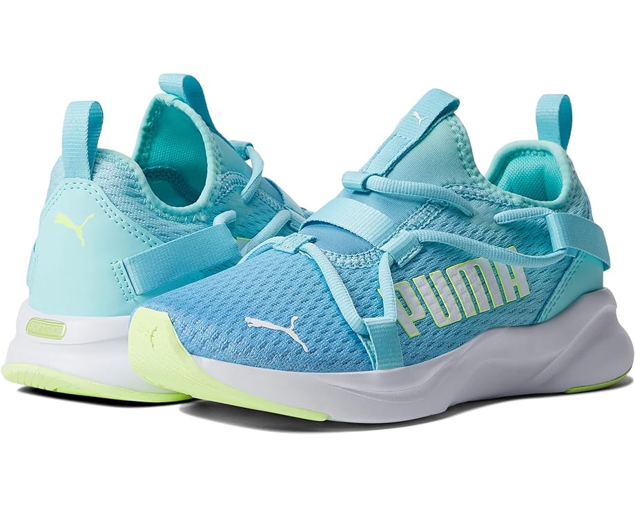 Кроссовки PUMA PUMA Kids Softride Rift Slip-On Ombre 2 Sneakers, цвет Ethereal Blue/Aruba Blue/Puma White