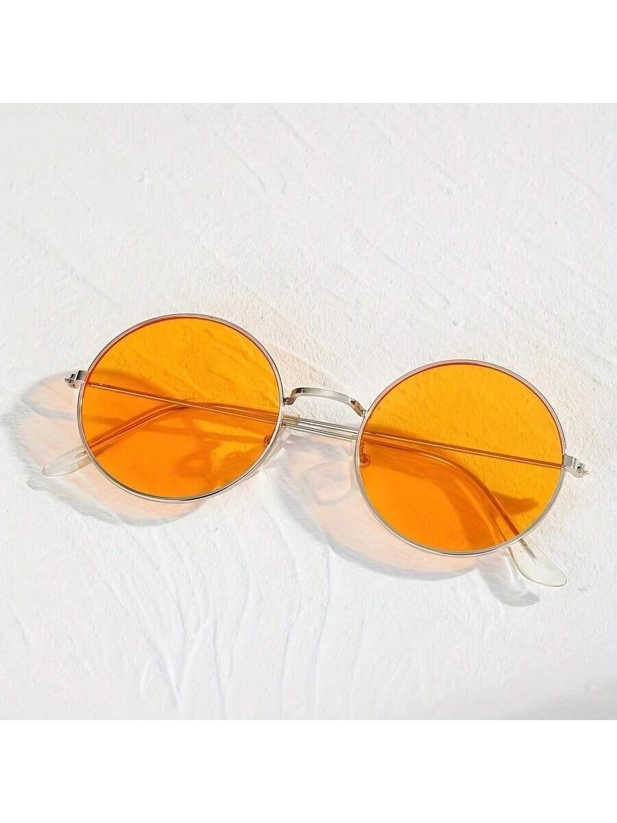 Новое поступление модные солнцезащитные очки в круглой оправе с красочным зеркальным покрытием для мужчин и женщин