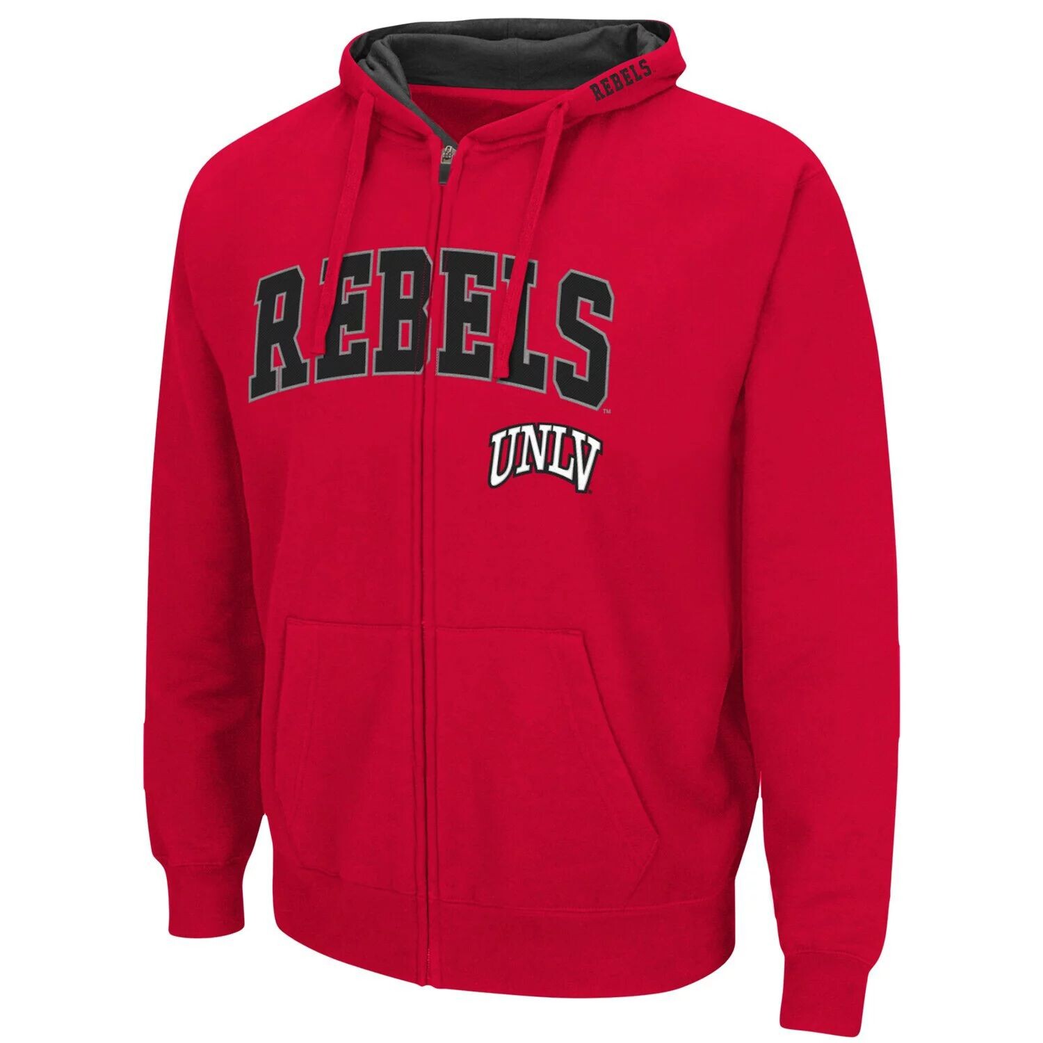 

Мужская толстовка с молнией во всю длину Colosseum Scarlet UNLV Rebels Arch & Logo 3.0