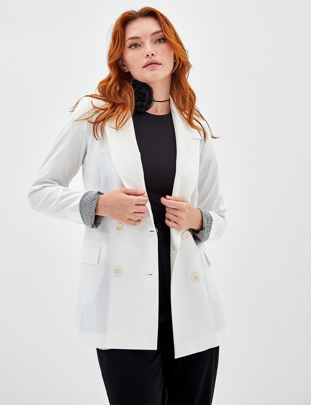 Базовый пиджак-пиджак цвета экрю Kayra пиджак orsay базовый 46 размер
