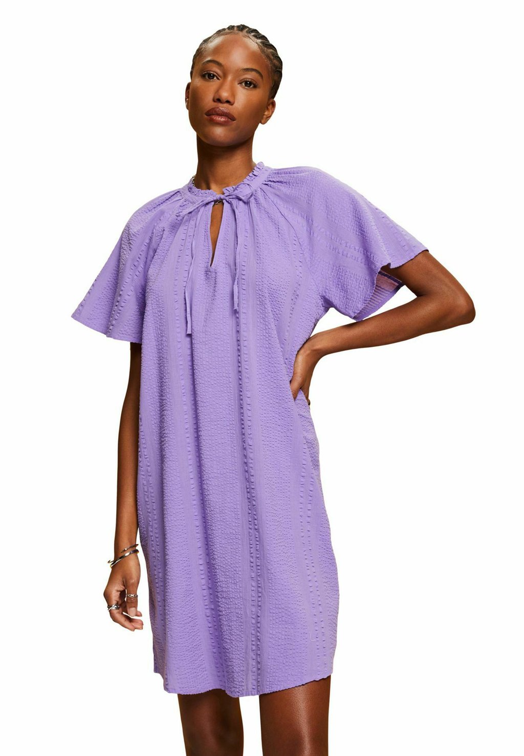 Дневное платье edc by Esprit, фиолетовый платье esprit collection фиолетовый