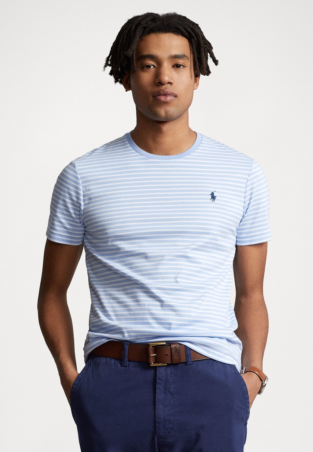 

Футболка с принтом Polo Ralph Lauren, синий