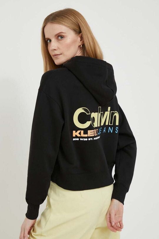 

Хлопковая толстовка Calvin Klein Jeans, черный