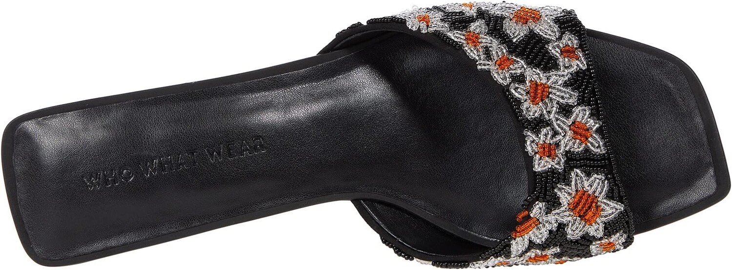 

Босоножки Emily Who What Wear, цвет Black Floral Beading