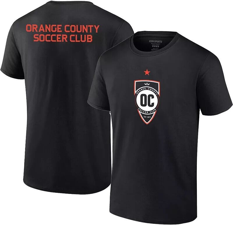 

Черная футболка с логотипом Icon Sports Group Orange County SC 2-Hit
