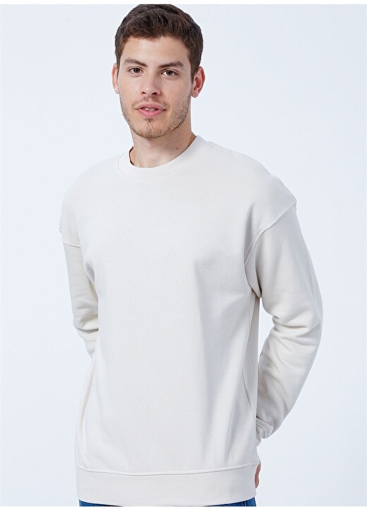 

Бежевый мужской свитшот с круглым вырезом Jack & Jones