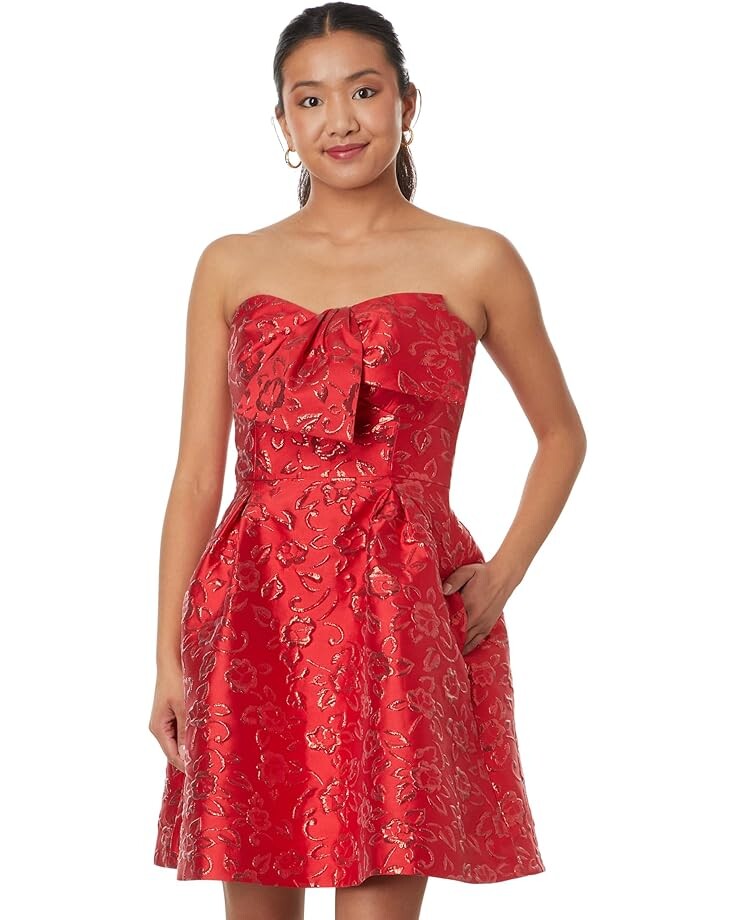 

Платье Lilly Pulitzer Kataleya Strapless Floral, красный