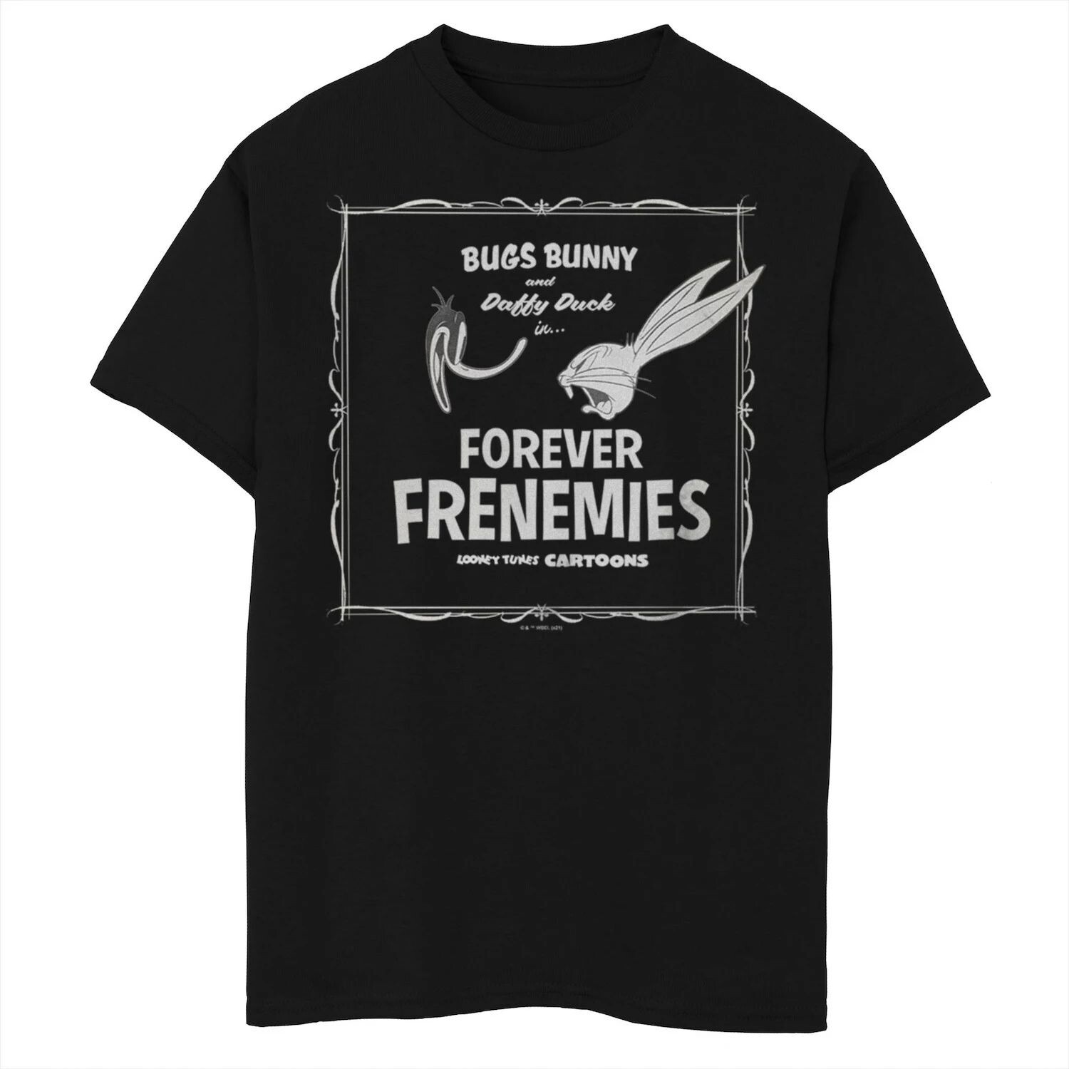 

Футболка с рисунком Looney Tunes Bugs And Daffy Forever Frenemies для мальчиков 8–20 лет Licensed Character