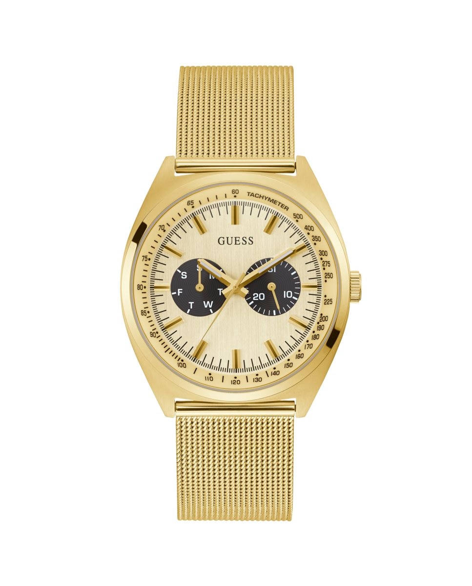 Мужские часы Blazer GW0336G2 со стальным и золотым ремешком Guess, золотой