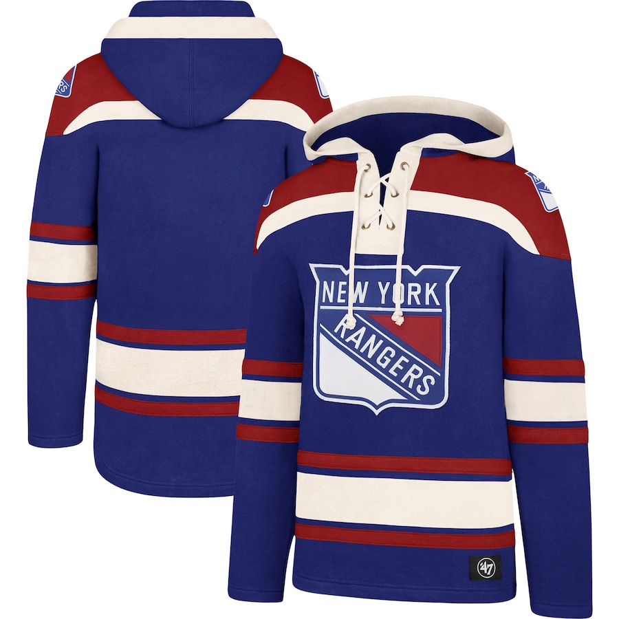 

Пуловер с капюшоном 47 New York Rangers, синий