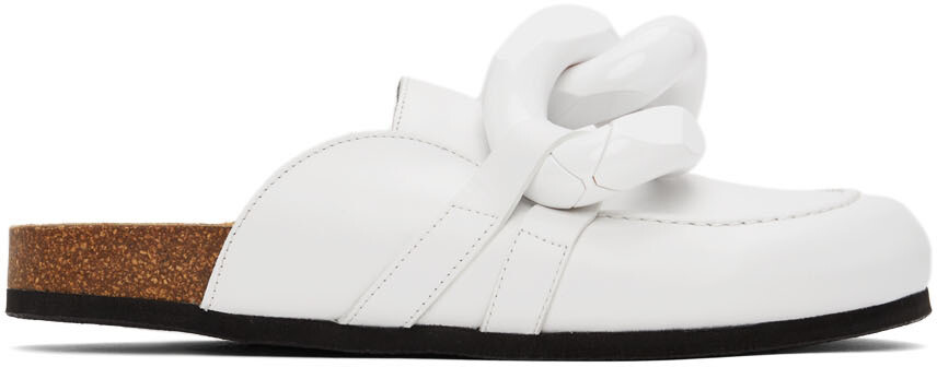 

Белые лоферы с цепочкой JW Anderson
