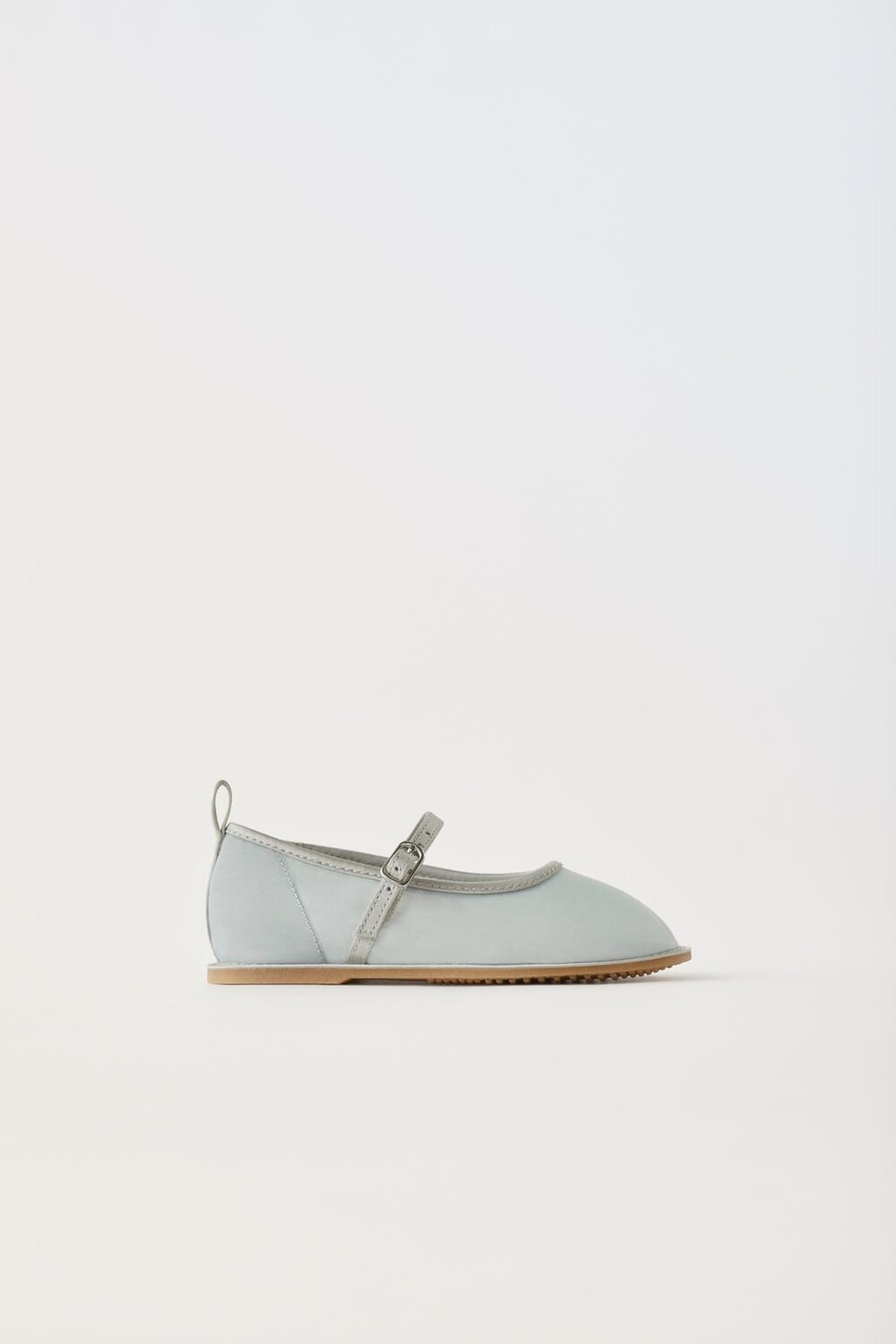 

Балетки из органзы ZARA, серый