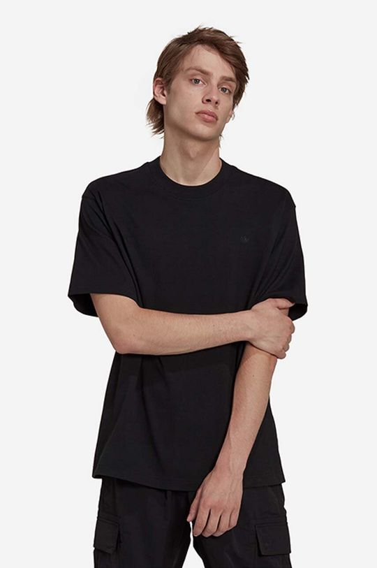 цена Хлопковая футболка adidas Originals, черный