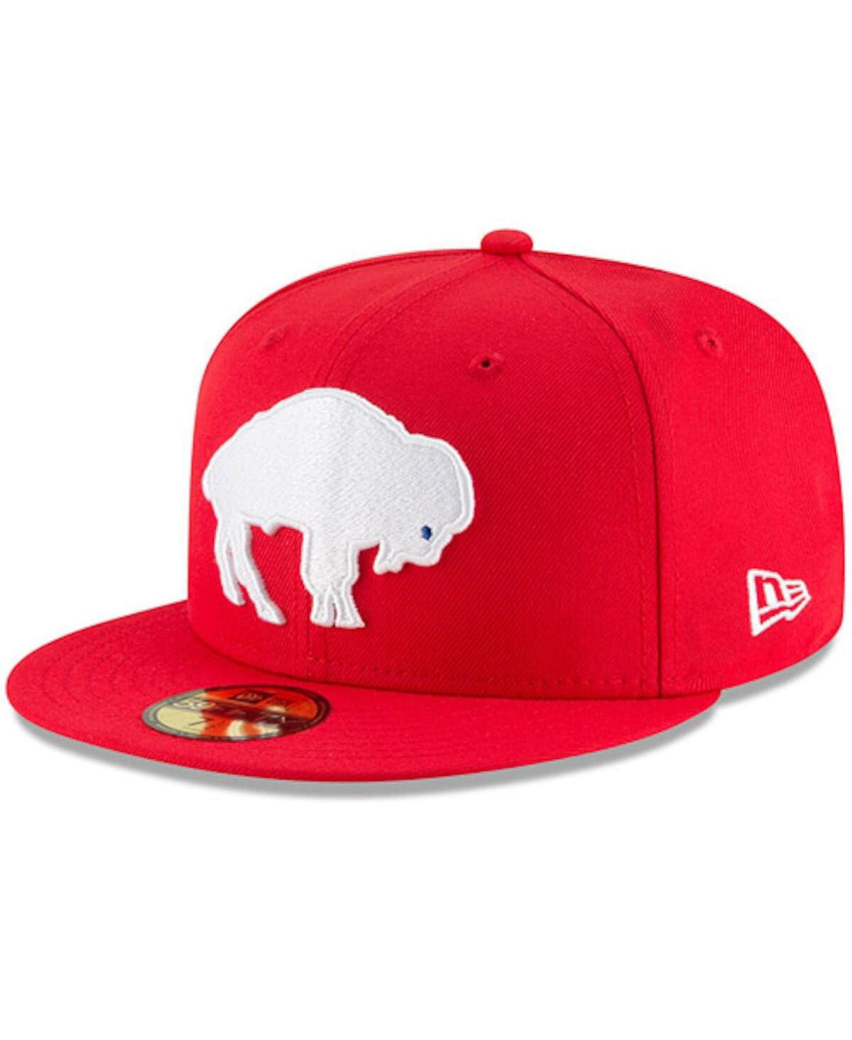 

Мужская красная приталенная шляпа Buffalo Bills Omaha Throwback 59FIFTY New Era