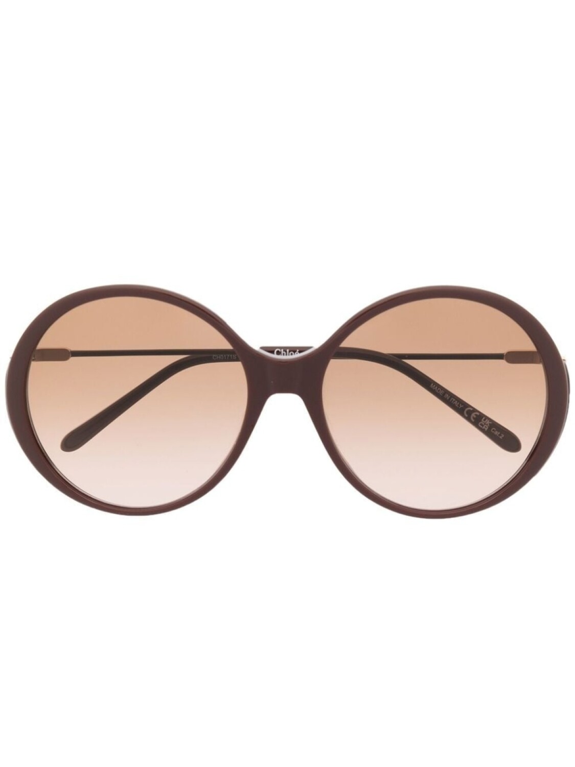 

Chloé Eyewear солнцезащитные очки с эффектом градиента, коричневый