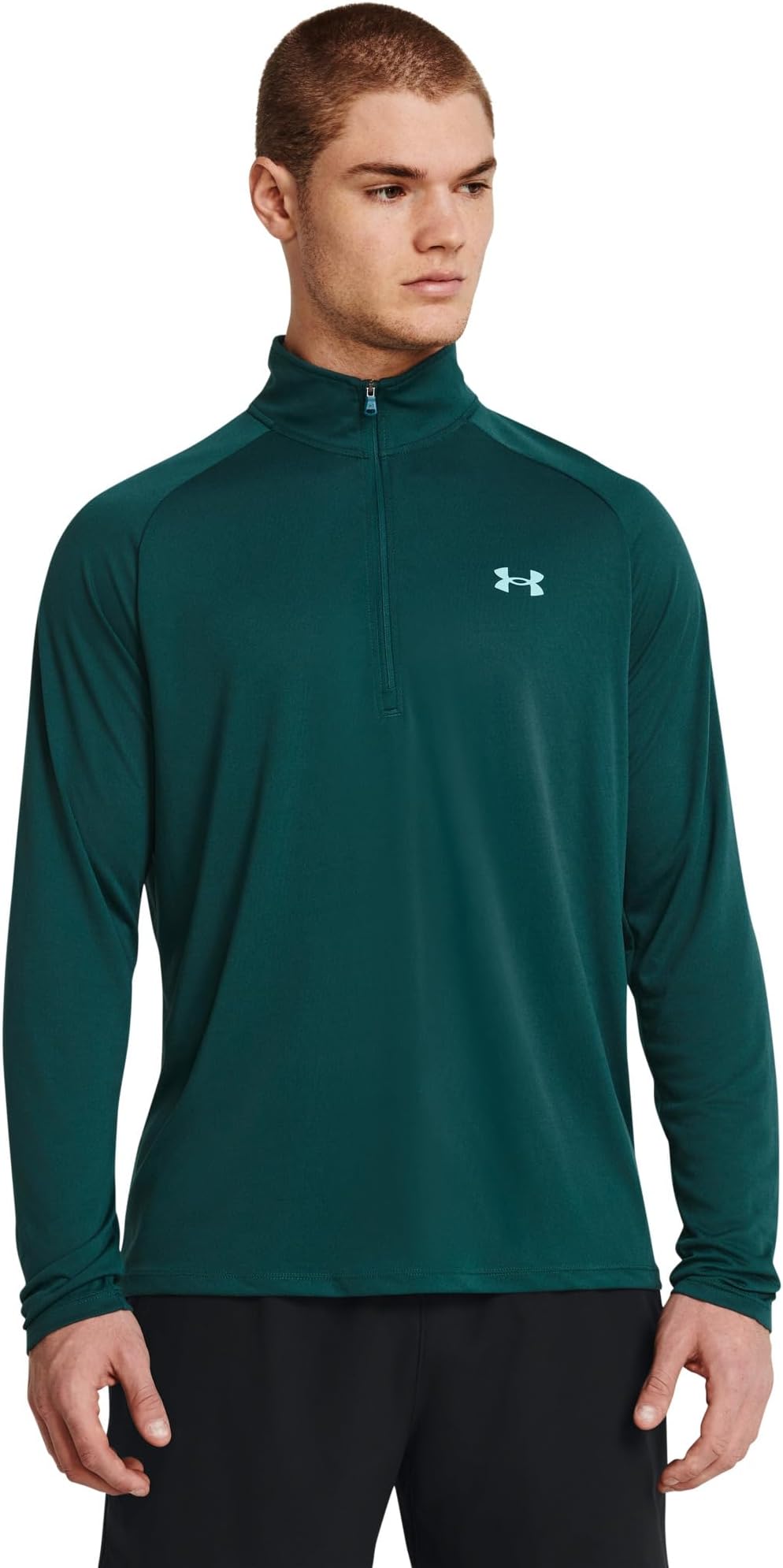 

Рубашка Under Armour UA Tech 1/2 Zip, цвет Hydro Teal/Radial Turquoise