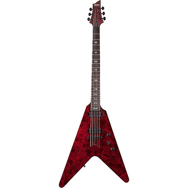 Электрогитара Schecter V-1 Apocalypse Electric Guitar Red Reign