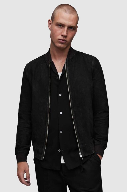 

Замшевый бомбер Ronan AllSaints, черный