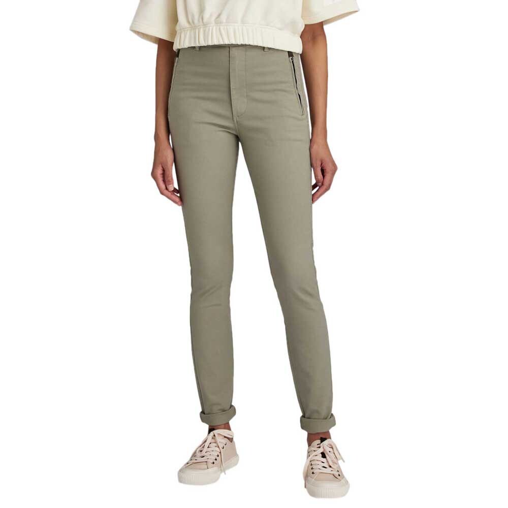 

Брюки G-Star Weld High Skinny Chino, серый