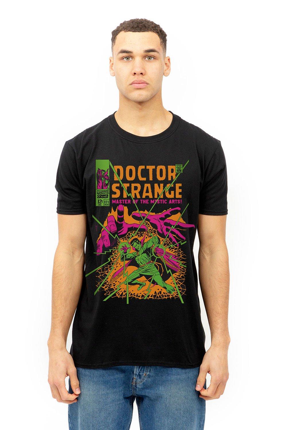 цена Хлопковая футболка Dr Strange Master Marvel, черный