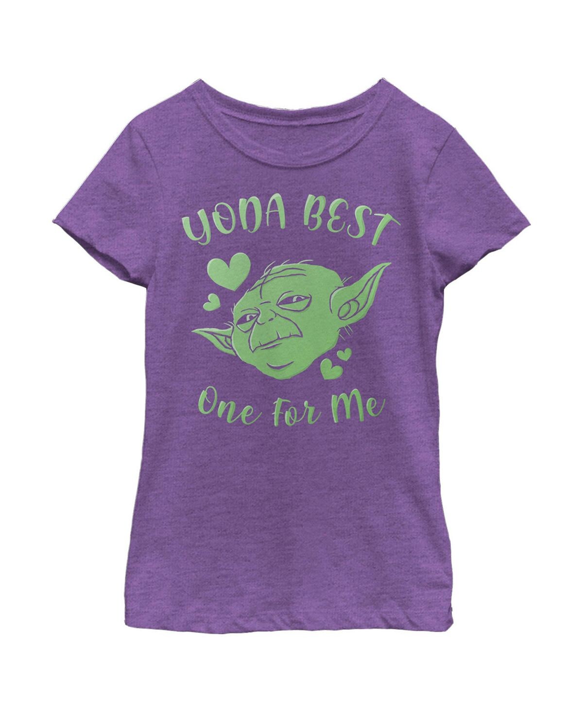 

Детская футболка Yoda Best One for Me для девочек со «Днем святого Валентина» и «Звездными войнами» Disney Lucasfilm