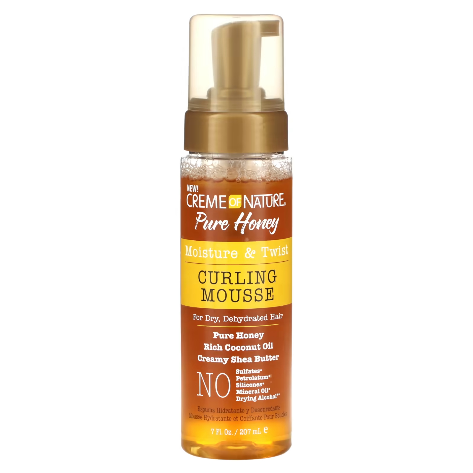Мусс для завивки волос Creme Of Nature Pure Honey Moisture & Twist, 207 мл мусс для завивки волос creme of nature pure honey moisture