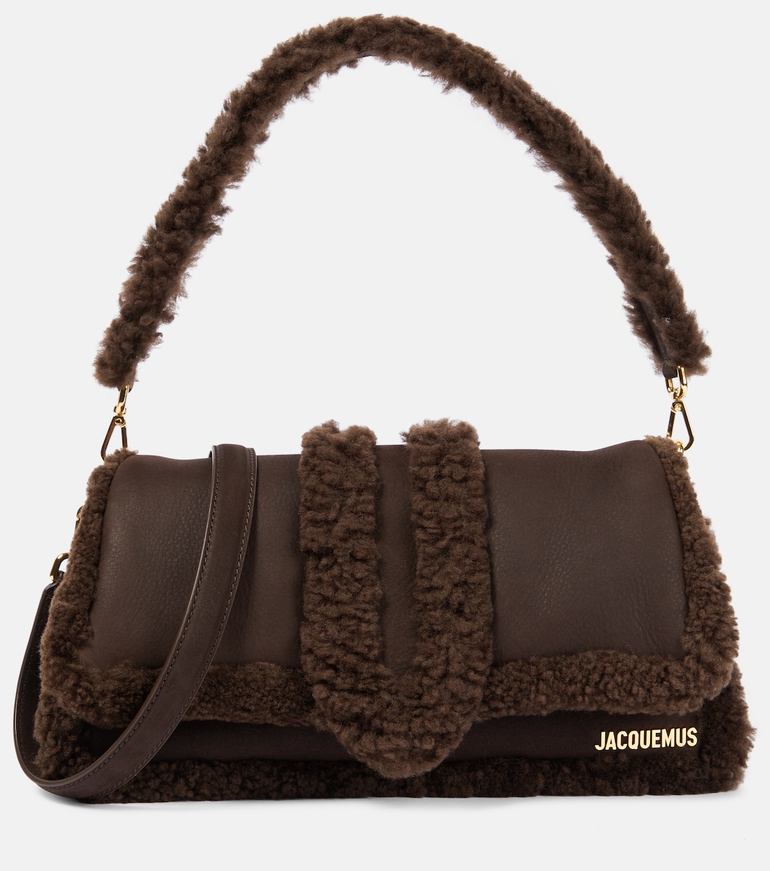 Кожаная сумка через плечо le bambimou doux Jacquemus, коричневый