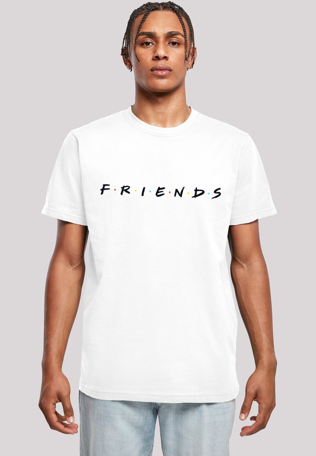 футболка с принтом Friends Tv Serie Text Logo F4NT4STIC, белый