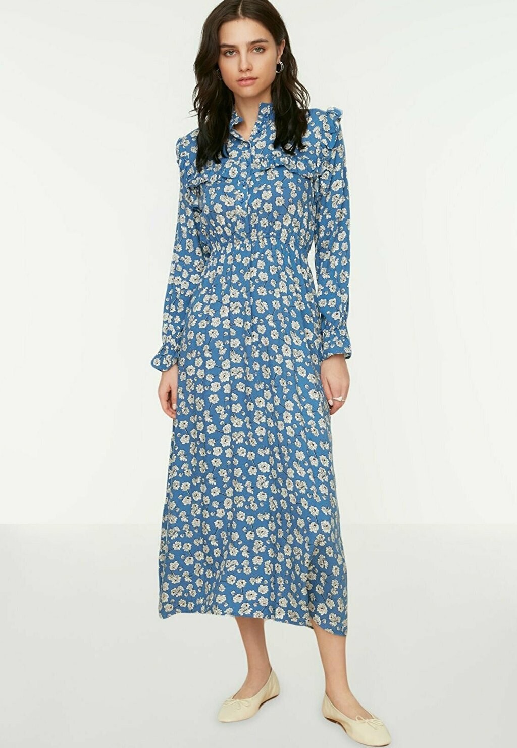 

Летнее платье Trendyol Modest, синий
