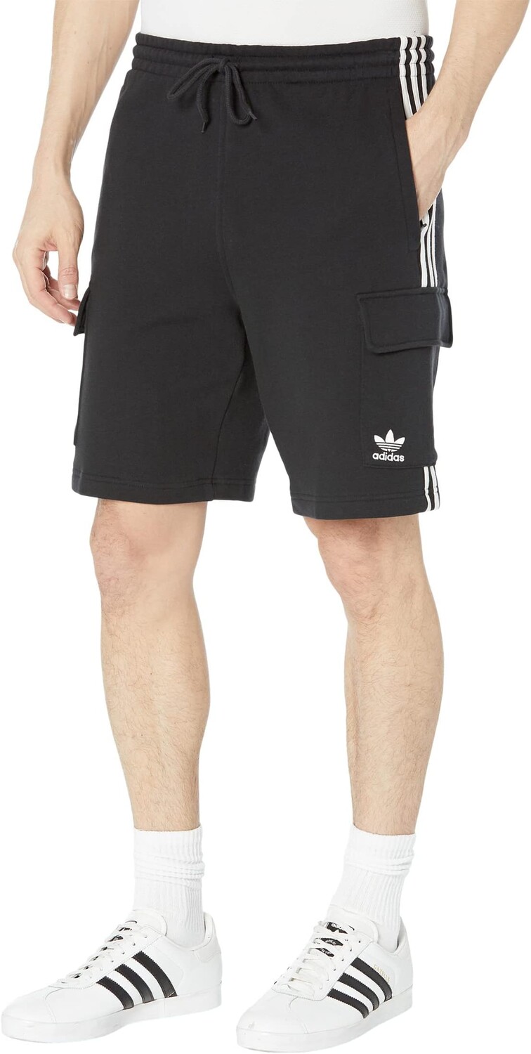 

Шорты-карго с 3 полосками adidas, черный