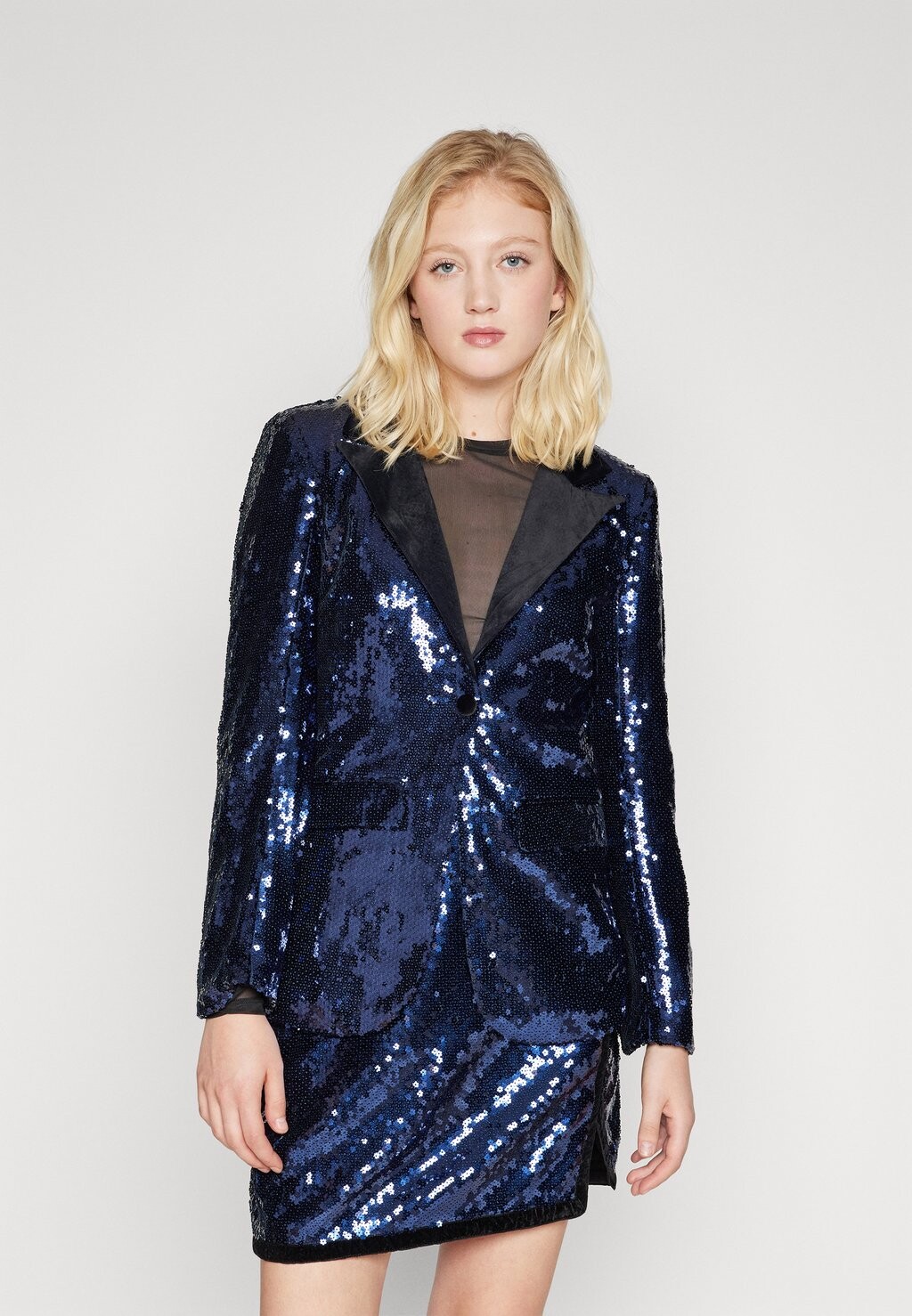 

Блейзер Sister Jane MARIANA FLOWERS SEQUINS, темно-синий