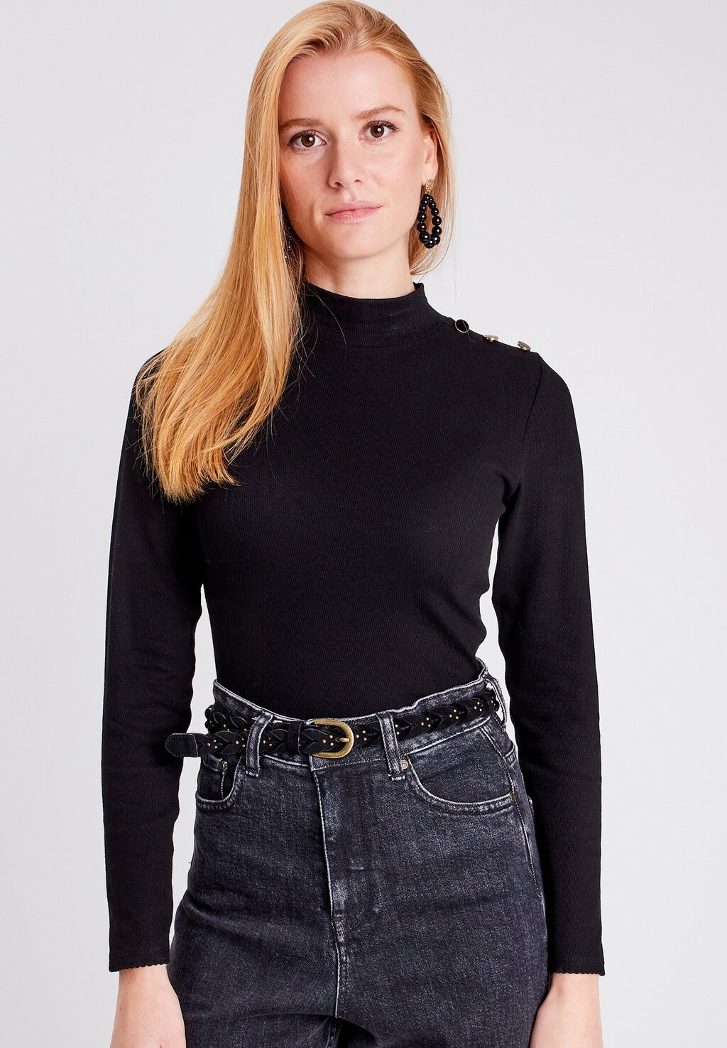 

Рубашка с длинным рукавом BONOBO Jeans, черный