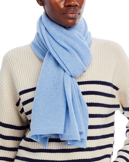 

Большой вязаный шарф C by Bloomingdale's Cashmere, цвет Blue