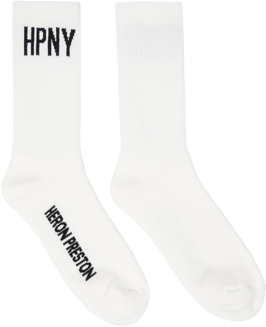 

Белые носки Heron Preston HPNY