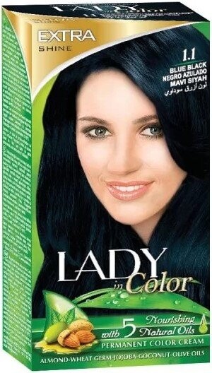 

Краска для волос, 1.1 Темно-синий, 160 г Palacio, Lady in Color
