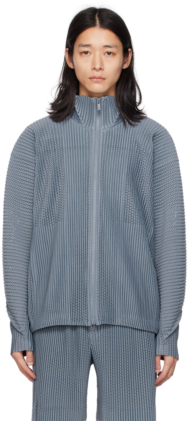 

Серая куртка на молнии HOMME PLISSe ISSEY MIYAKE, Серый