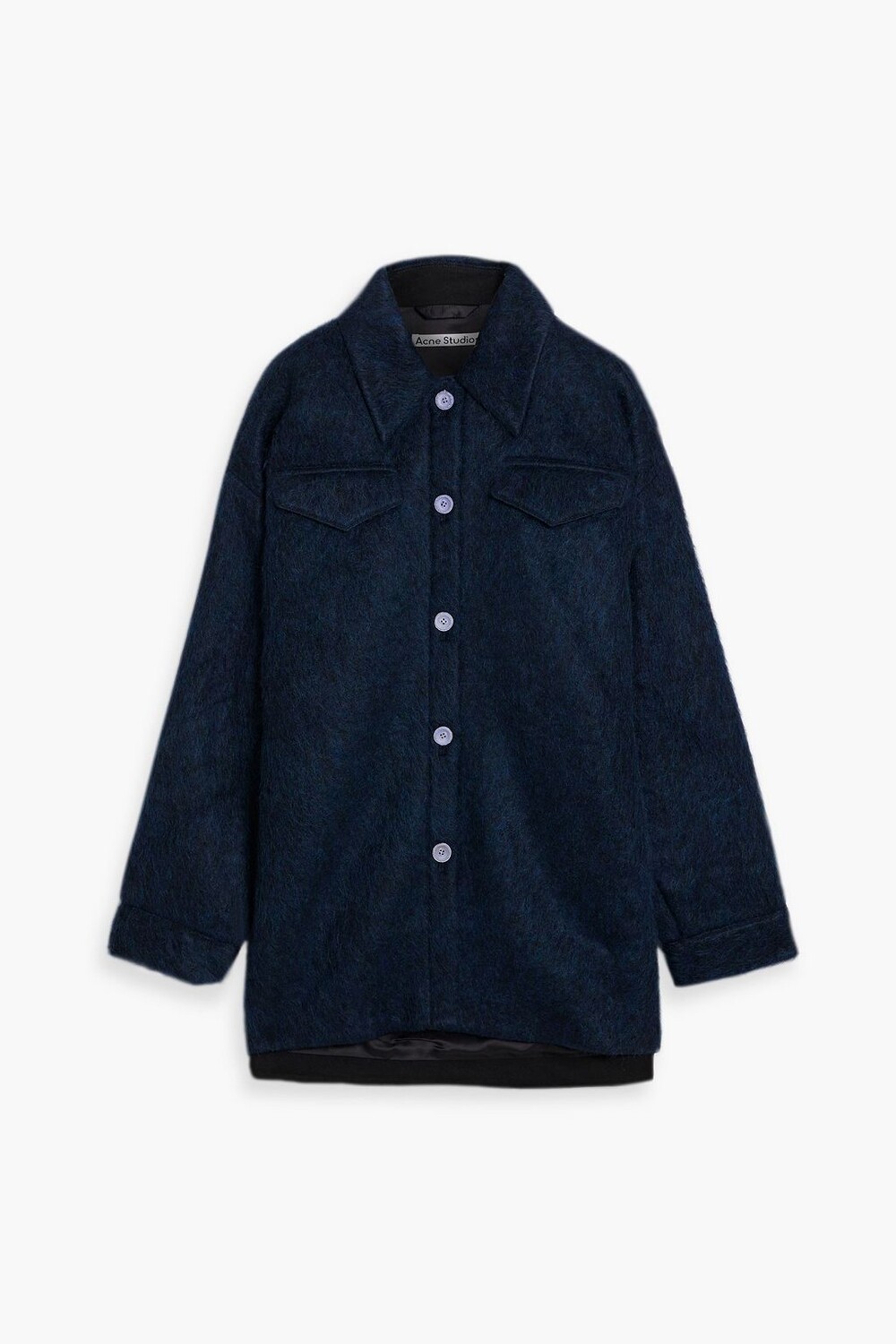 

Пальто из ворсованного фетра ACNE STUDIOS, нави, Черный