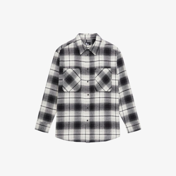 

Рубашка в клетку с вышитым логотипом The Kooples, черный