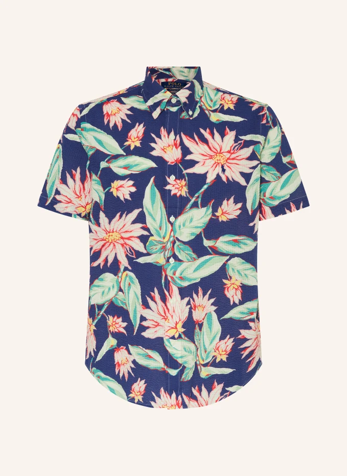 

Классическая рубашка с короткими рукавами Polo Ralph Lauren, синий