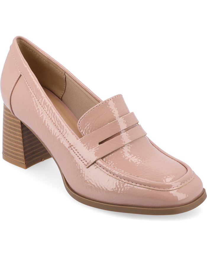 цена Женские туфли-лодочки Malleah Tru Comfort из пенопласта на многоуровневом каблуке Journee Collection, розовый