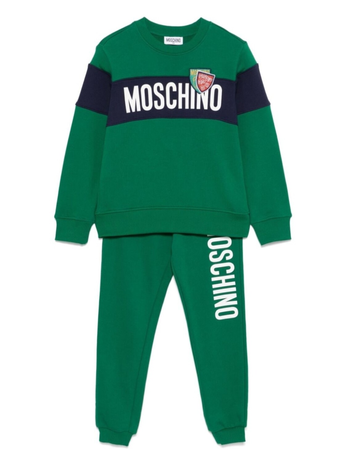

Спортивный костюм с логотипом Moschino Kids, зеленый