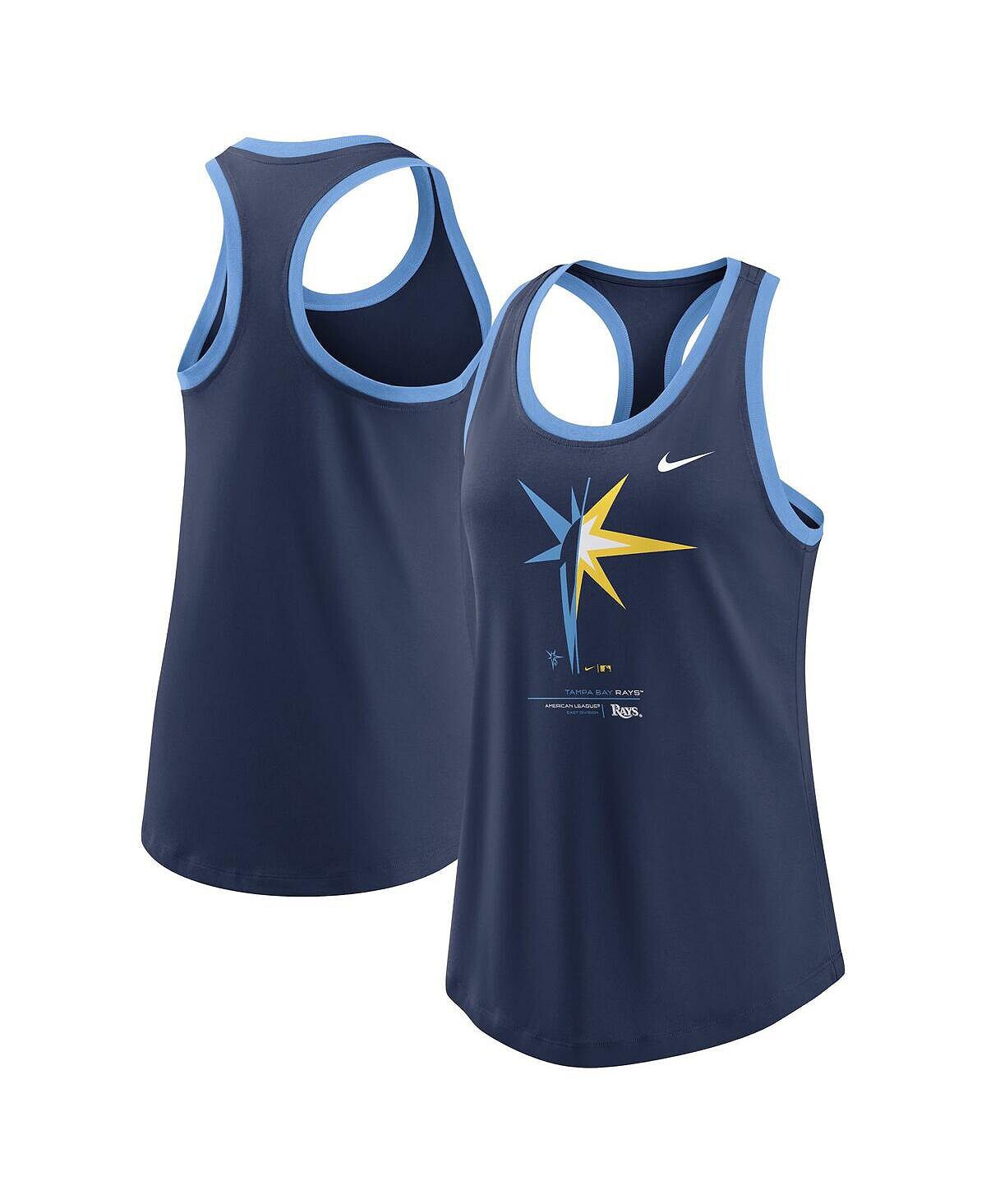 

Женская темно-синяя майка Tampa Bay Rays Tech Nike, темно-синий