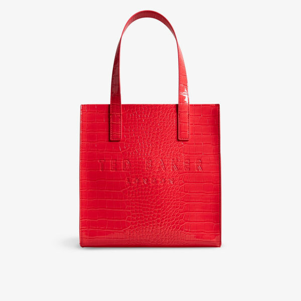 

Сумка-шоппер Reptcon из искусственной кожи Ted Baker, цвет coral