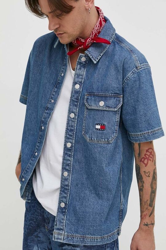 

Джинсовая рубашка Tommy Jeans, синий