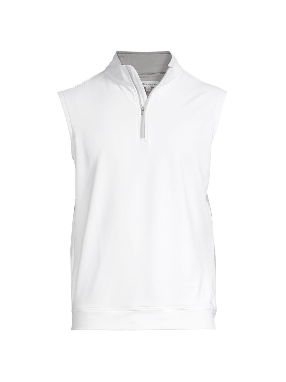 

Жилет Crown Sport Galway Performance Terry классической посадки с молнией на четверть Peter Millar, белый